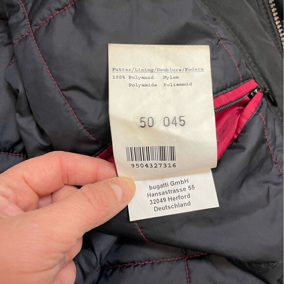 Bugatti Black Stank Collar Multi pockets Mens Warm Jacket - Picture 6 of 8